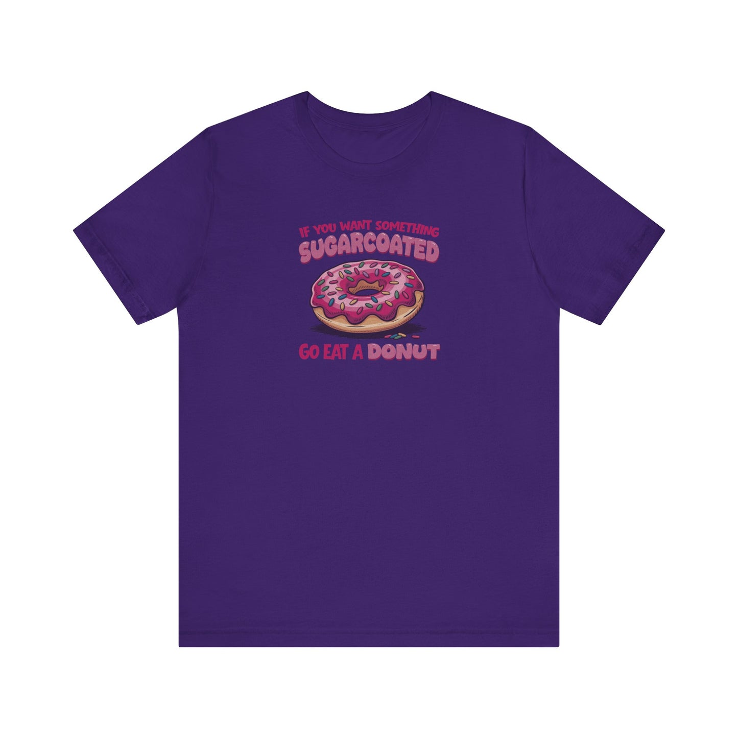 Sugarcoated (Go Eat a Donut) — Retro Graphic Tee (Dark)