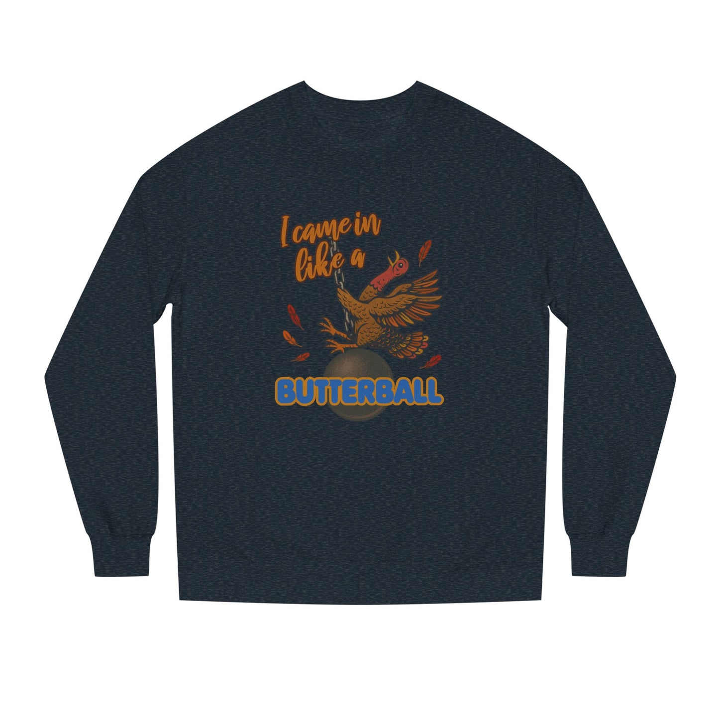 Like a Butterball — Miley Cyrus Thanksgiving Parody Retro Sweatshirt (Dark)