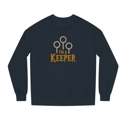 I’m a Keeper — Harry Potter Quidditch Retro Sweatshirt (Dark)