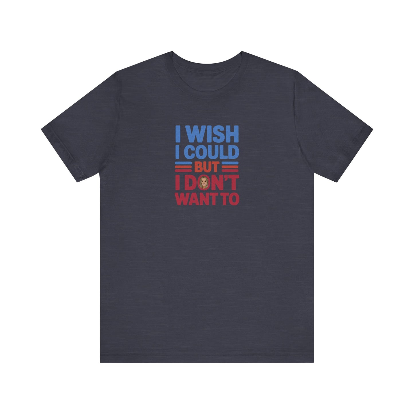 I Wish I Could, But I Don't Want To — Phoebe Buffay Retro Tee (Dark)