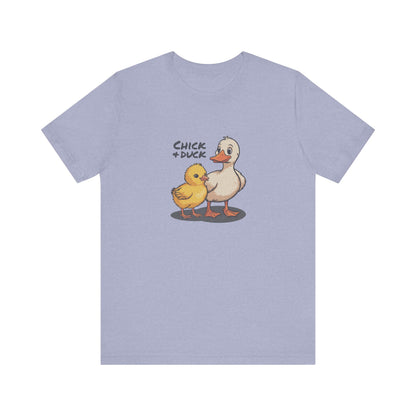 The Chick and the Duck — Friends Retro Tee (Light)
