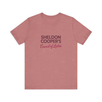 Sheldon Cooper’s Council of Ladies — TBBT Retro Tee (Light)