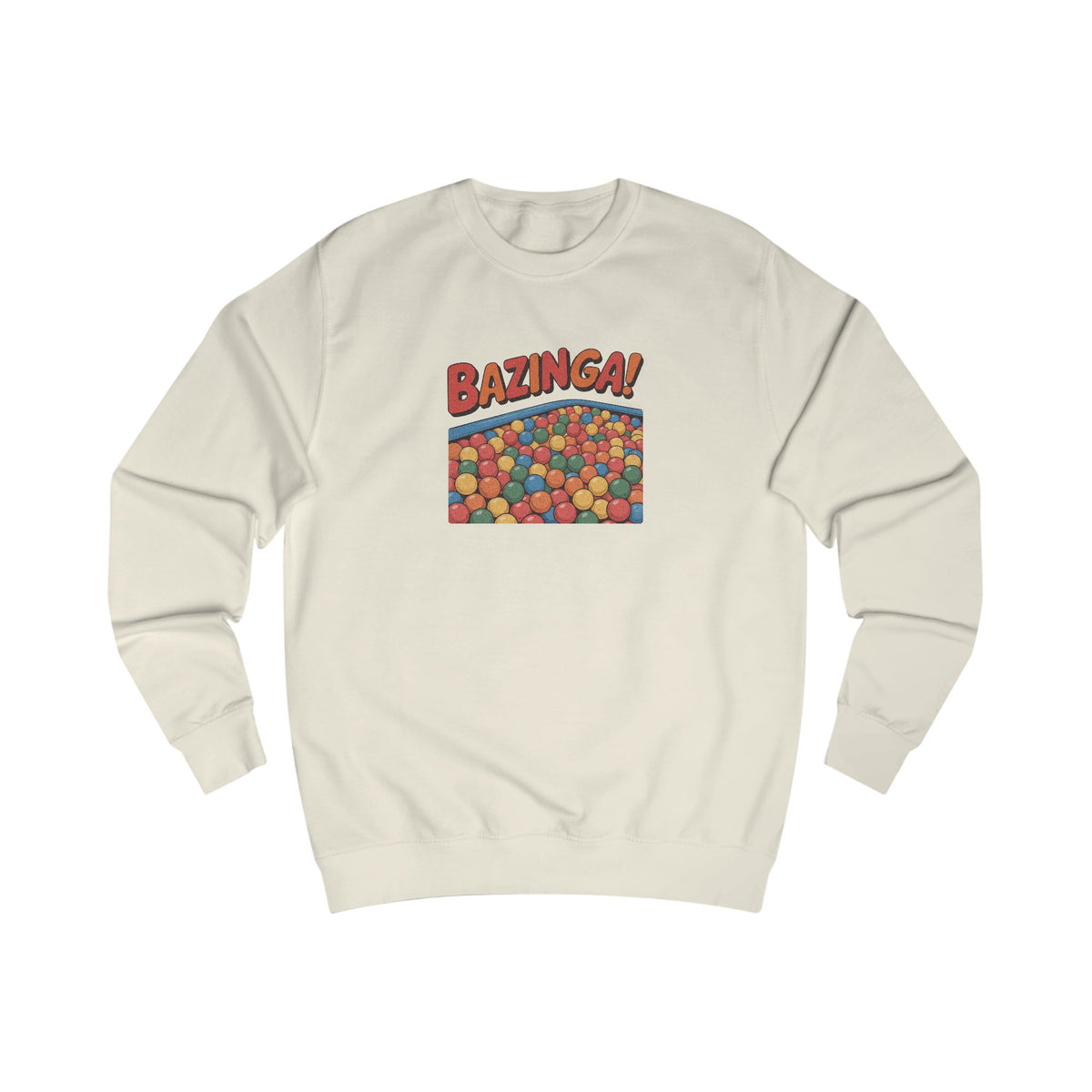 Bazinga! Ball Pit — Big Bang Theory Retro Sweatshirt (Light)