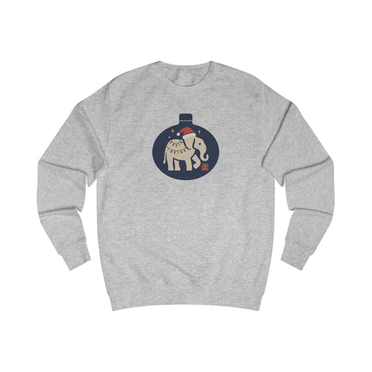 White Elephant Season — Retro Christmas Graphic Sweatshirt (Light)