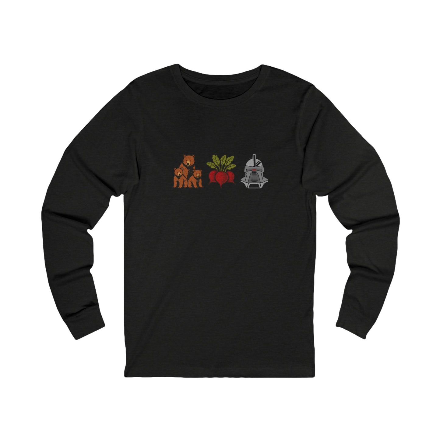 Bears, Beets, Battlestar (Icons) — Retro Long Sleeve (Dark)