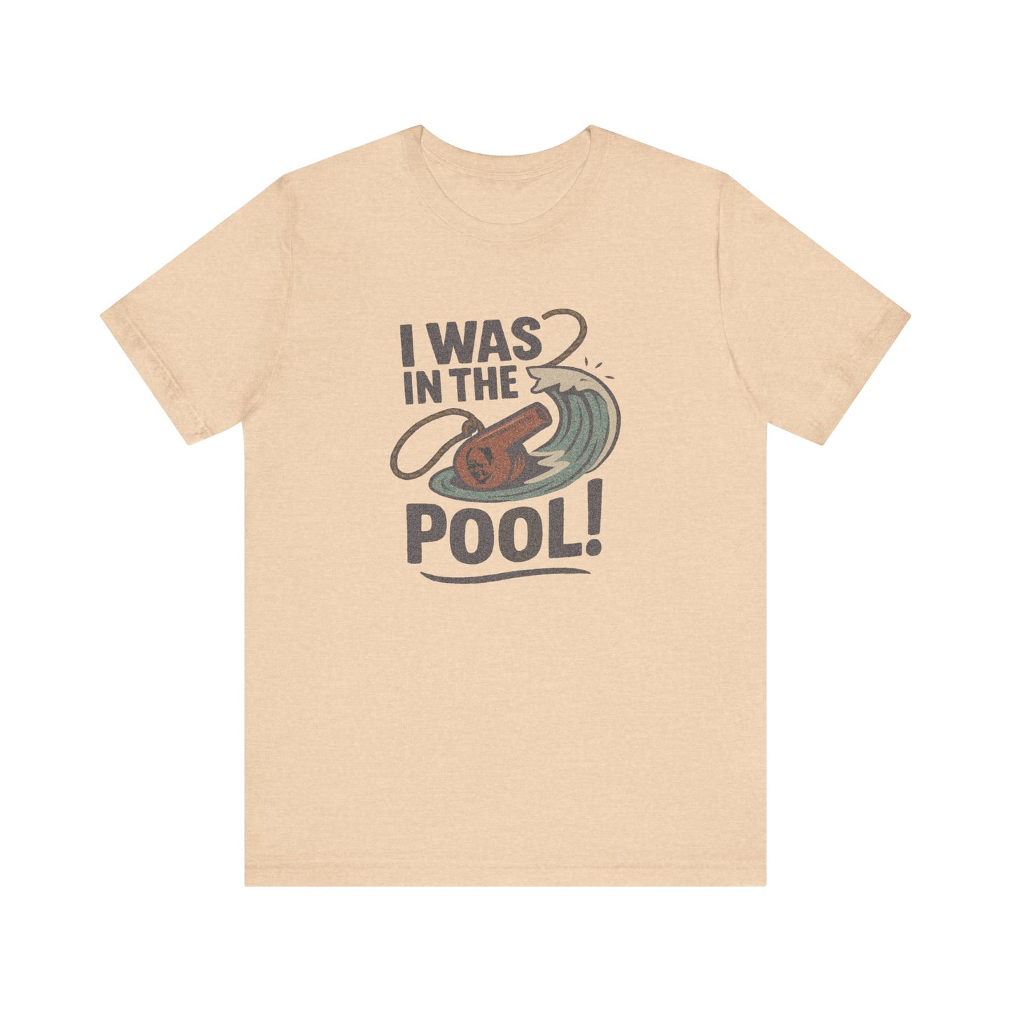 I Was in the Pool! — George Costanza Shrinkage Retro Tee (Light)