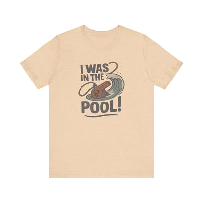 I Was in the Pool! — George Costanza Shrinkage Retro Tee (Light)