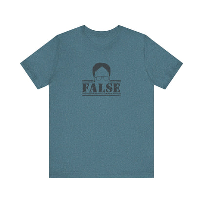 Dwight Schrute FALSE —  The Office-Inspired Retro Tee (Light)