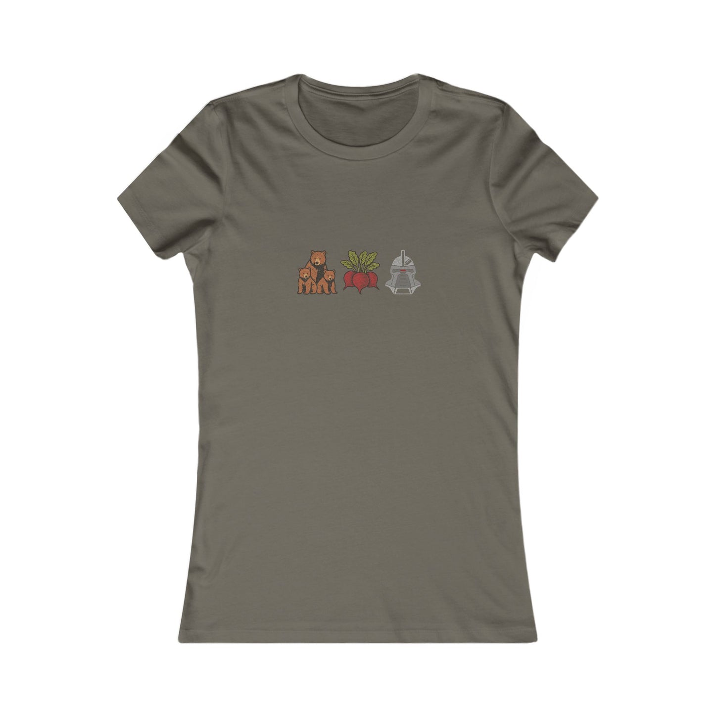 Bears, Beets, Battlestar (Icons) — Retro Women's Tee (Dark)