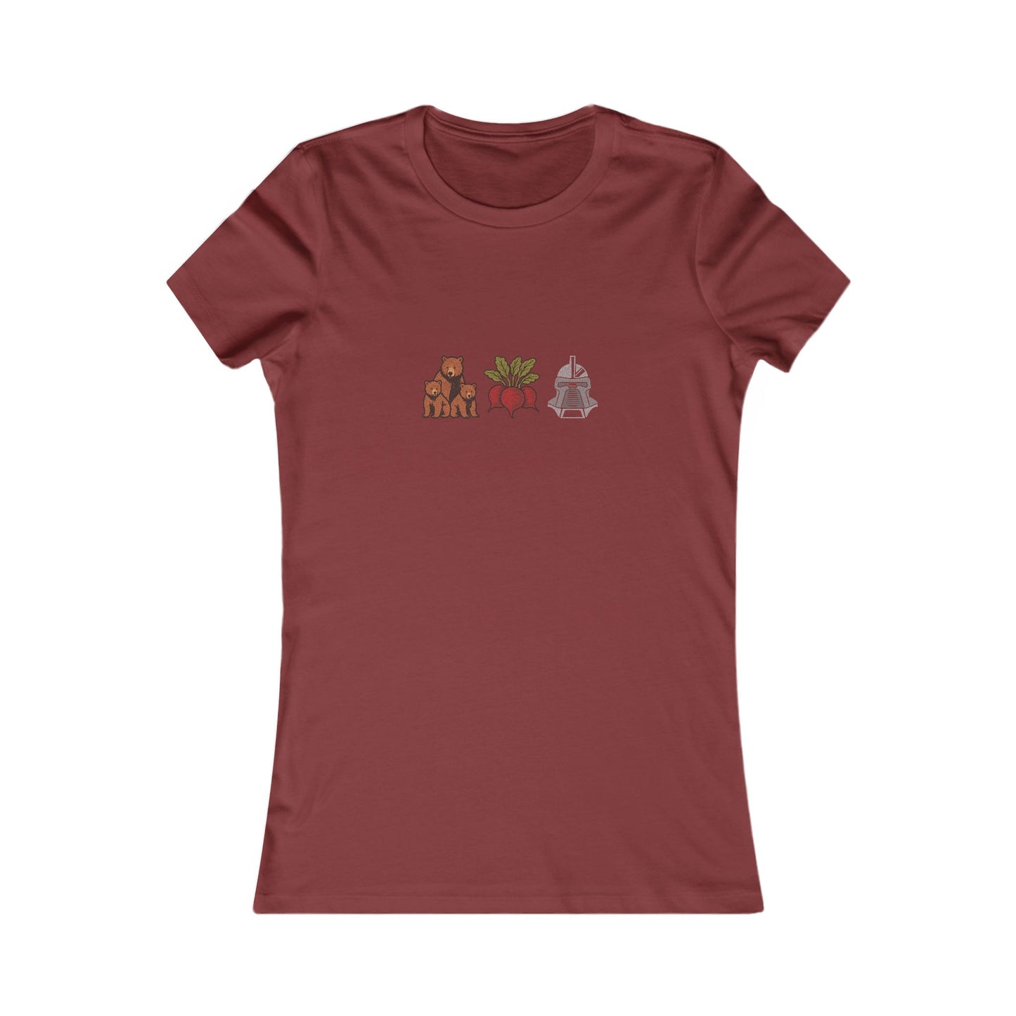 Bears, Beets, Battlestar (Icons) — Retro Women's Tee (Dark)