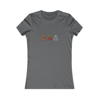 Bears, Beets, Battlestar (Icons) — Retro Women's Tee (Dark)