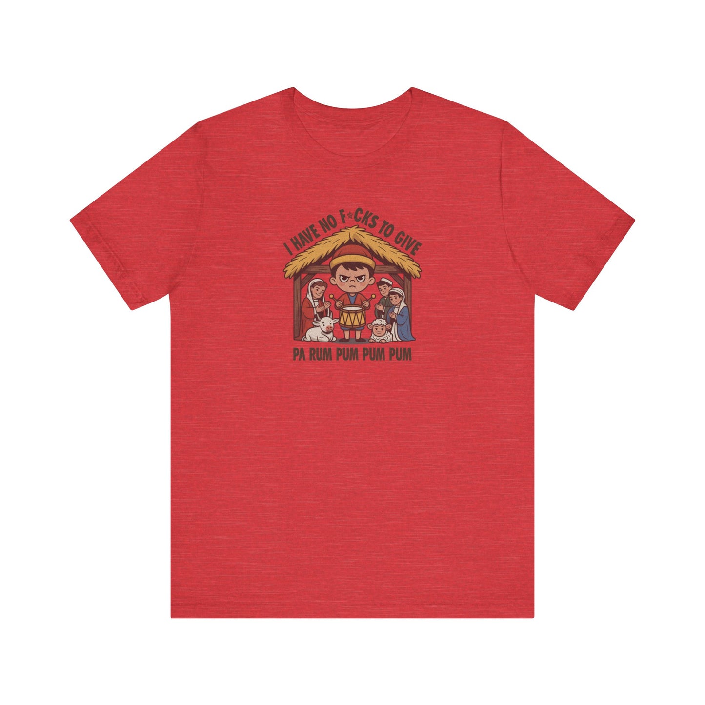 I Have No F*cks to Give — Little Drummer Boy Retro Tee (Light)