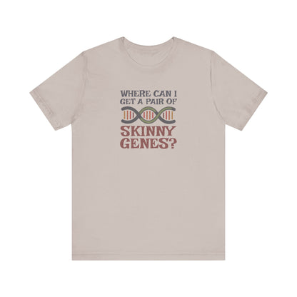 Pair of Skinny Genes (Colorful) — Retro Graphic Tee (Light)