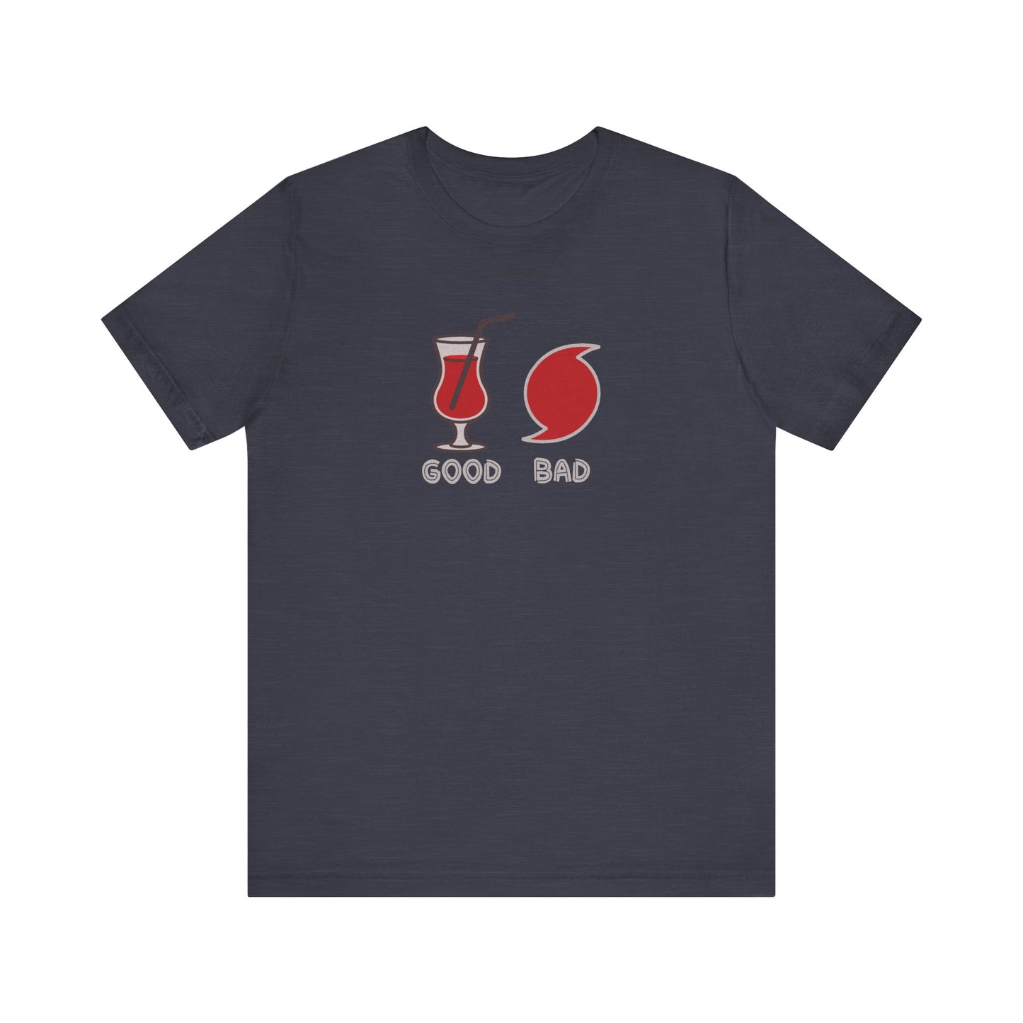 Good Hurricane, Bad Hurricane – Tropical Retro Tee (Dark)