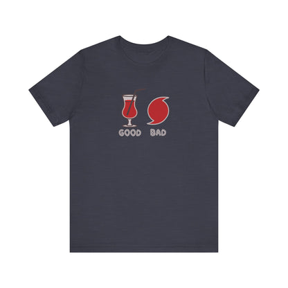 Good Hurricane, Bad Hurricane – Tropical Retro Tee (Dark)