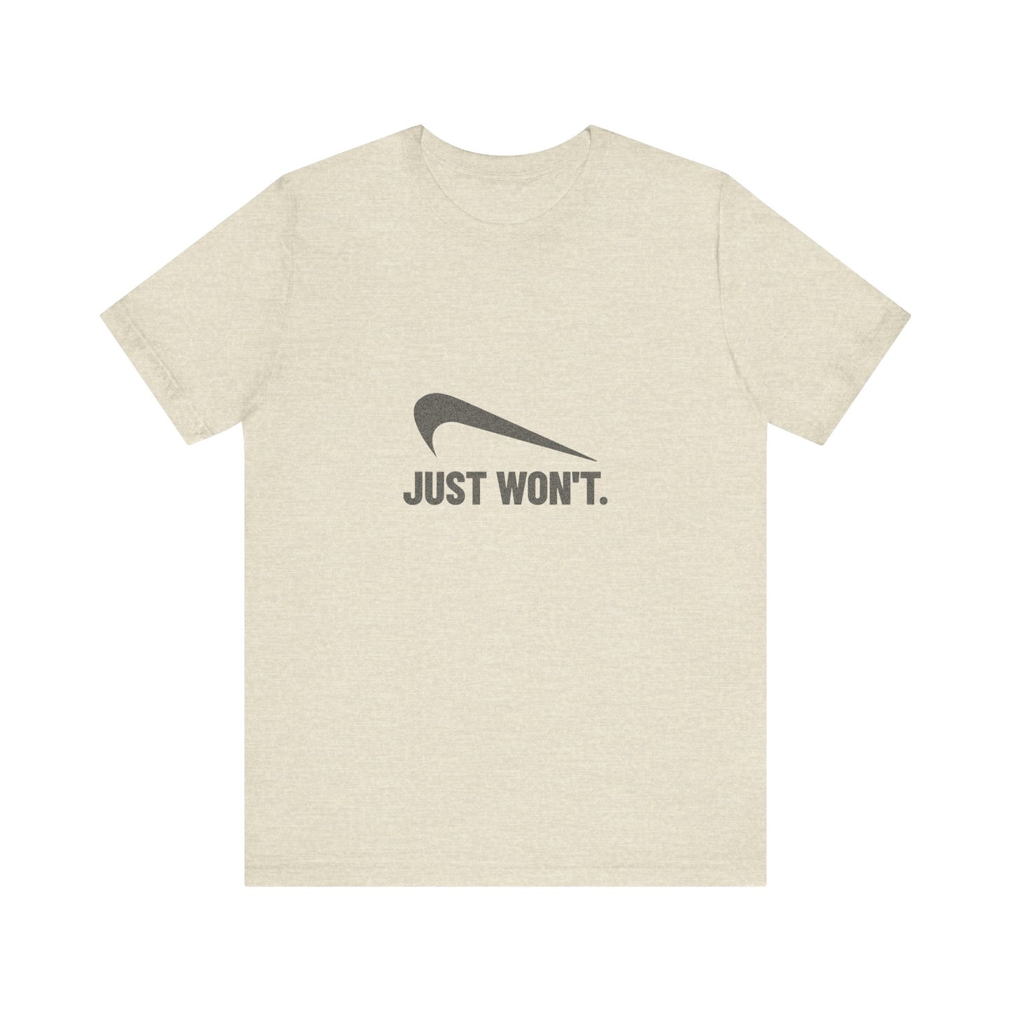 Just Won’t Athletic Parody — Retro Workout Tee (Light)