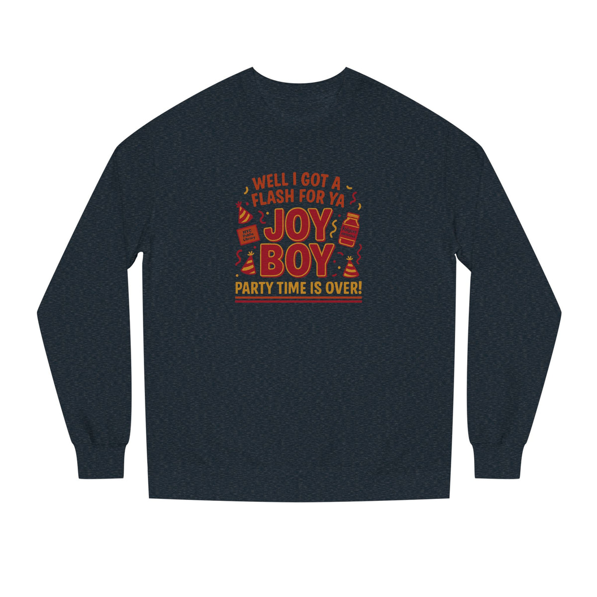 Joy Boy — Seinfeld Library Investigator Retro Sweatshirt (Dark)