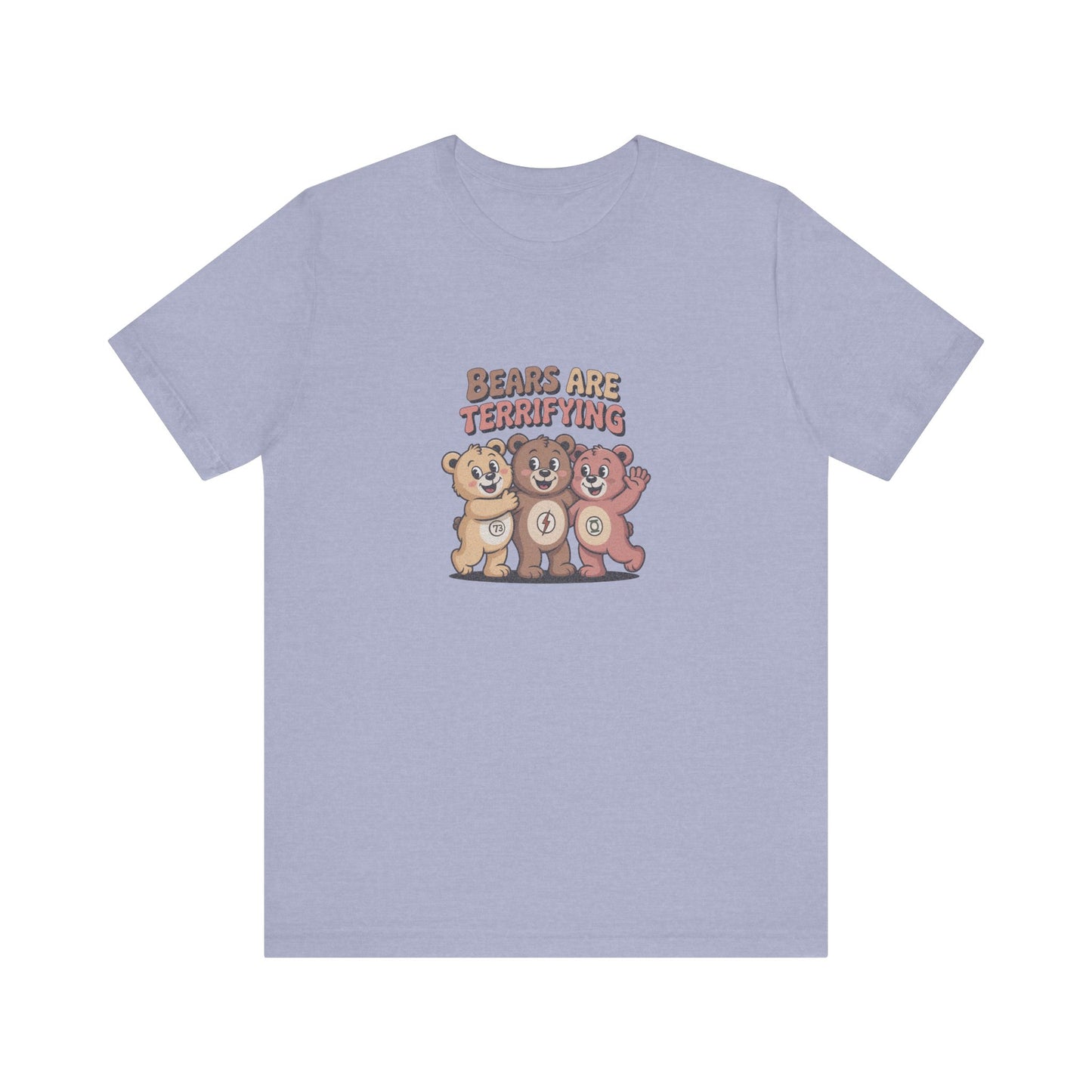 Bears Are Terrifying (Cute Remix) — Retro Tee (Light)