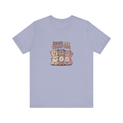 Bears Are Terrifying (Cute Remix) — Retro Tee (Light)