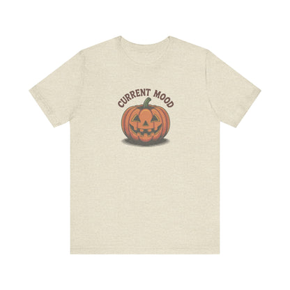 Current Mood (Vintage Jack) — Retro Halloween Tee (Light)
