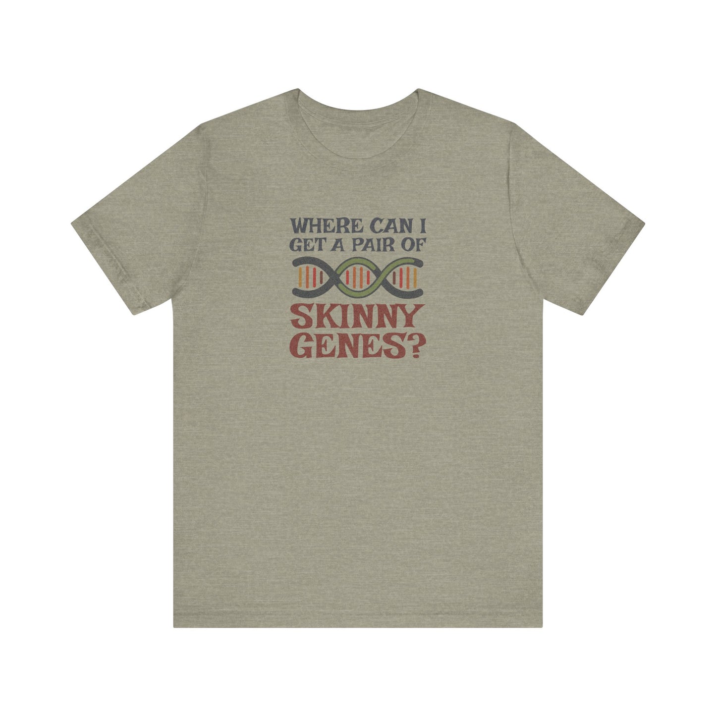 Pair of Skinny Genes (Colorful) — Retro Graphic Tee (Light)