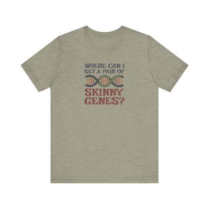 Pair of Skinny Genes (Colorful) — Retro Graphic Tee (Light)