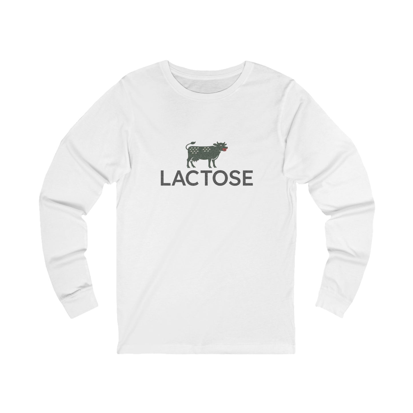 Life is a Beautiful… Typo – LACTOSE Logo Parody Retro Long Sleeve (Light)