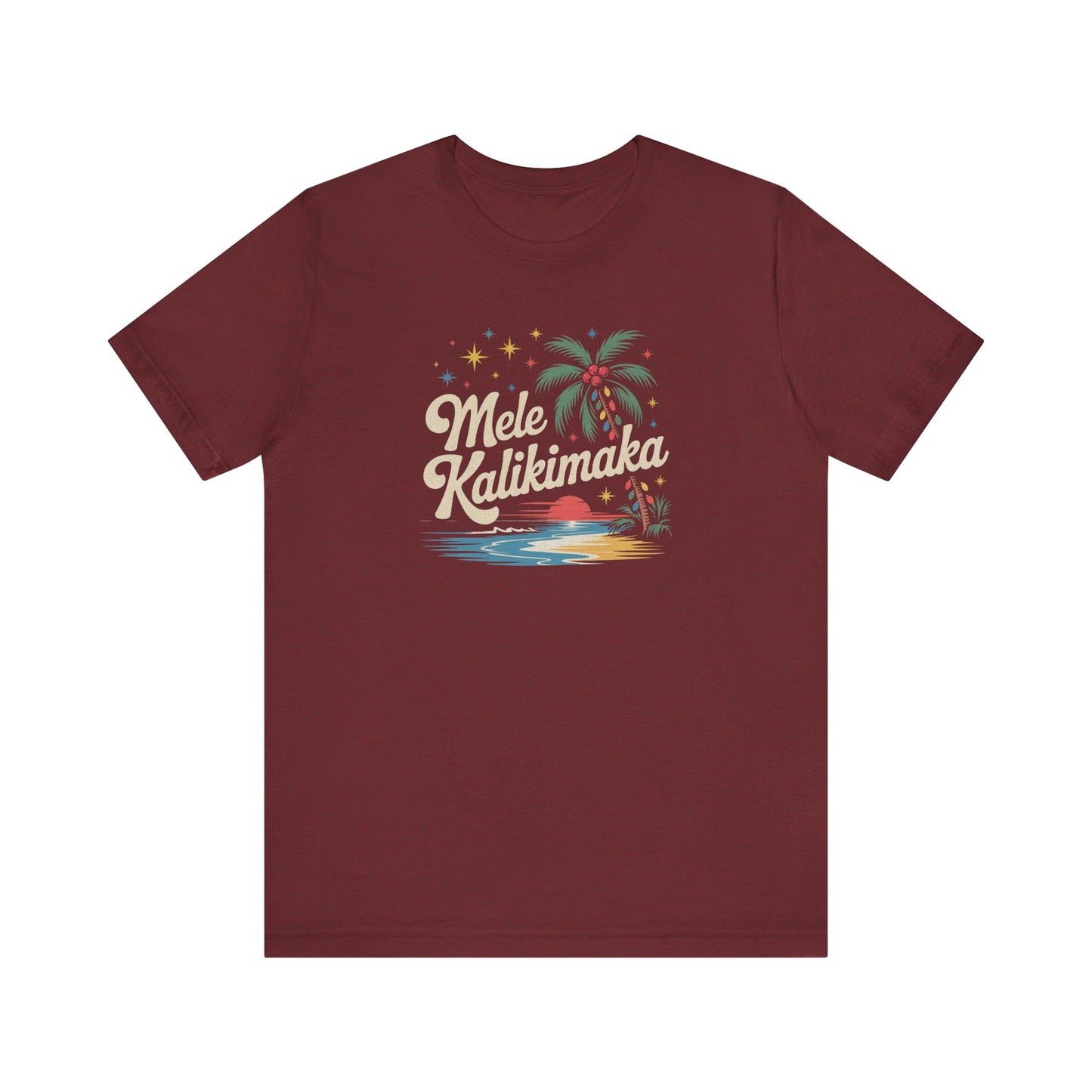 Mele Kalikimaka — Retro Hawaiian Christmas Tee (Dark)