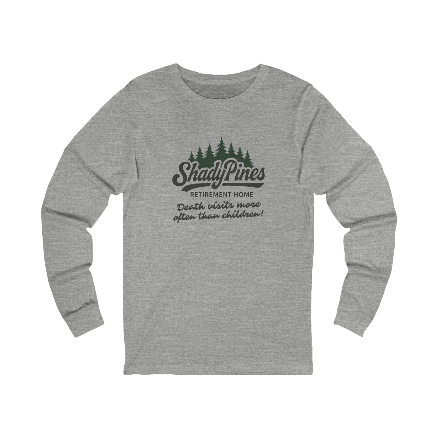 Shady Pines (Death Visits More Often Than Children) — Retro Long Sleeve (Light)