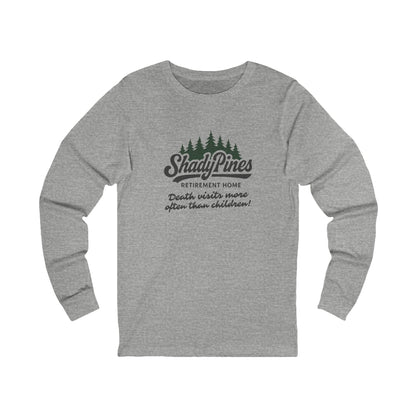 Shady Pines (Death Visits More Often Than Children) — Retro Long Sleeve (Light)