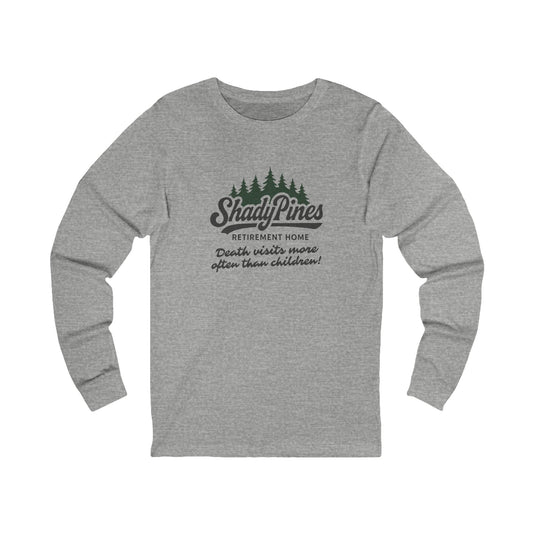 Shady Pines (Death Visits More Often Than Children) — Retro Long Sleeve (Light)