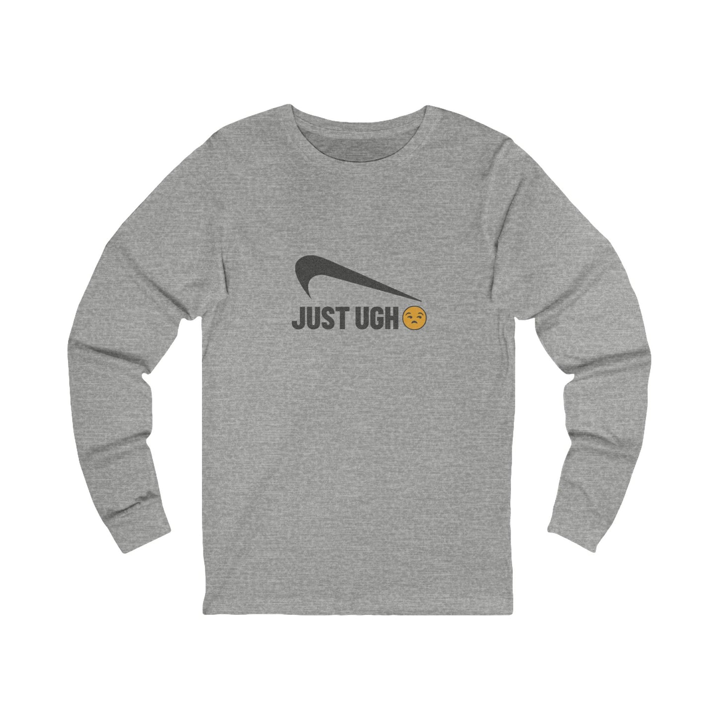 Just Ugh 😒 Athletic Parody — Retro Workout Long Sleeve (Light)