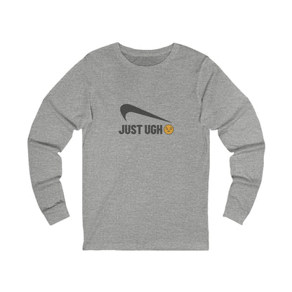 Just Ugh 😒 Athletic Parody — Retro Workout Long Sleeve (Light)