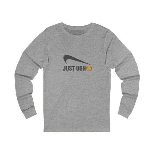 Just Ugh 😒 Athletic Parody — Retro Workout Long Sleeve (Light)