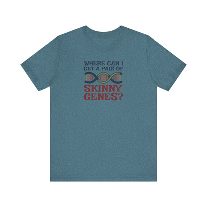 Pair of Skinny Genes (Colorful) — Retro Graphic Tee (Light)