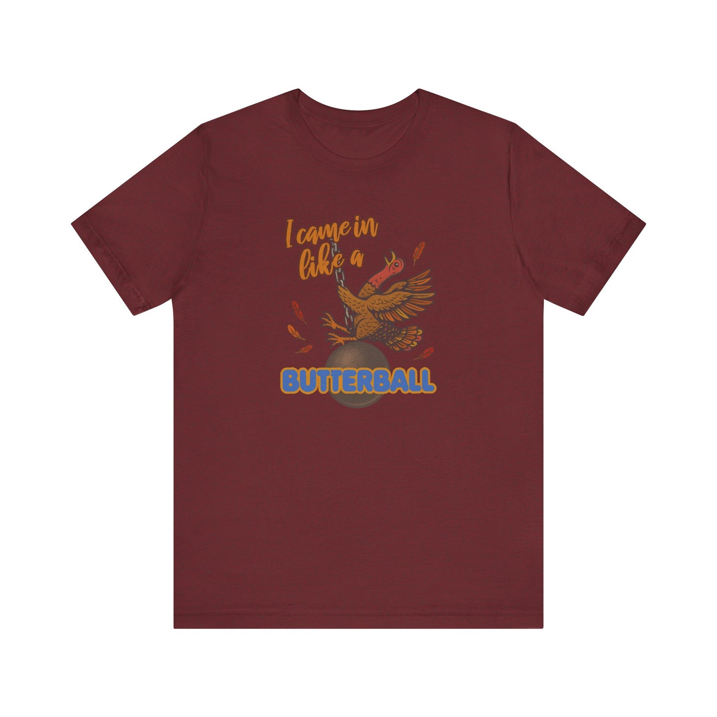 Like a Butterball — Miley Cyrus Thanksgiving Parody Retro Tee (Dark)