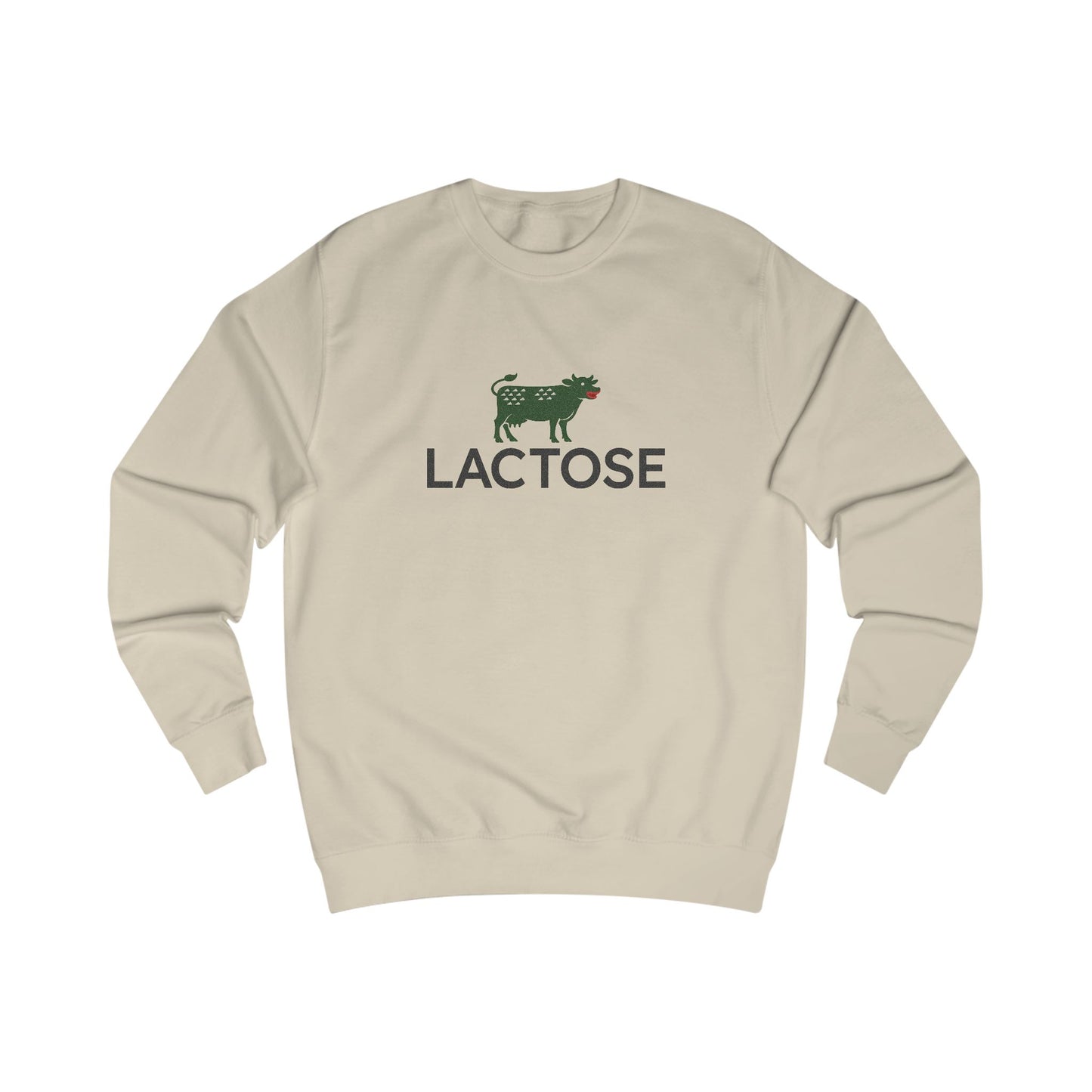 Life is a Beautiful… Typo – LACTOSE Logo Parody Retro Sweatshirt (Light)