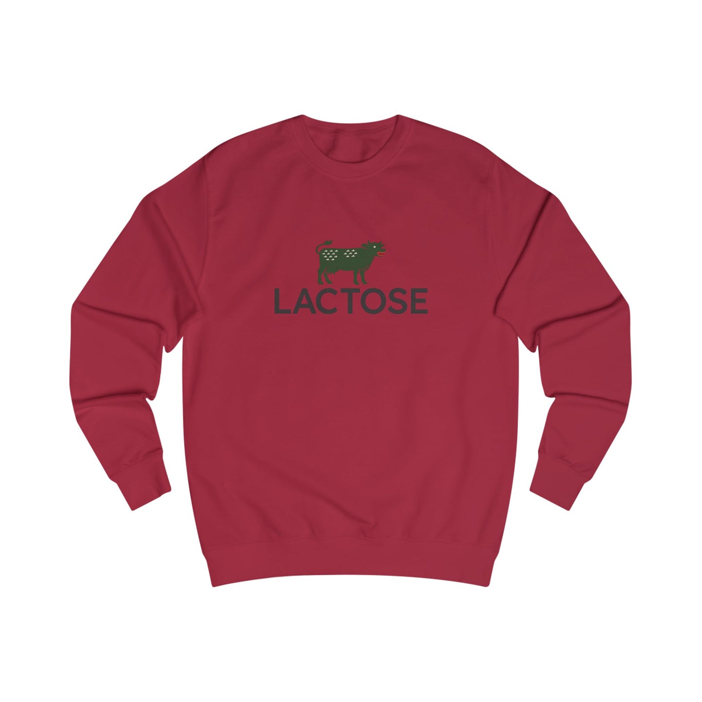 Life is a Beautiful… Typo – LACTOSE Logo Parody Retro Sweatshirt (Light)