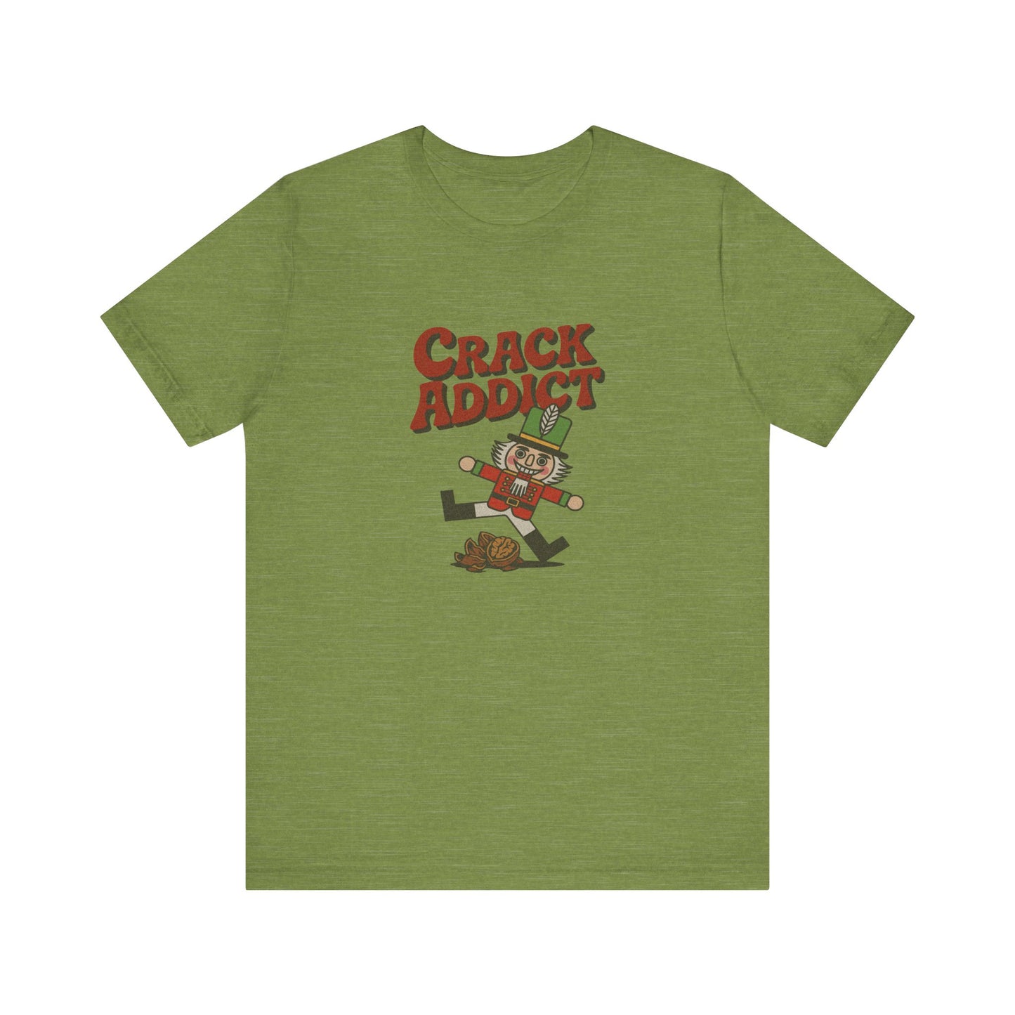 Crack Addict Nutcracker (Unhinged Remix) — Retro Tee (Light)