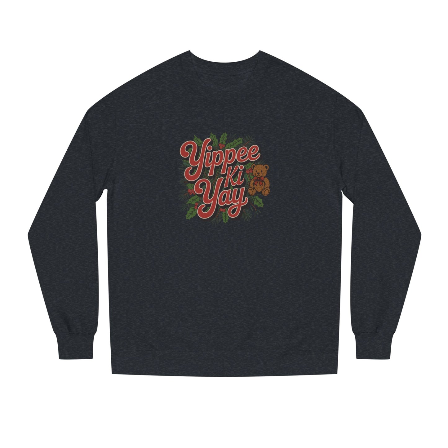Yippee Ki Yay — Die Hard Retro Christmas Sweatshirt (Dark)