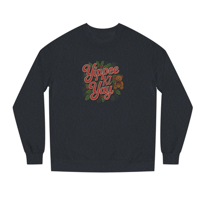 Yippee Ki Yay — Die Hard Retro Christmas Sweatshirt (Dark)