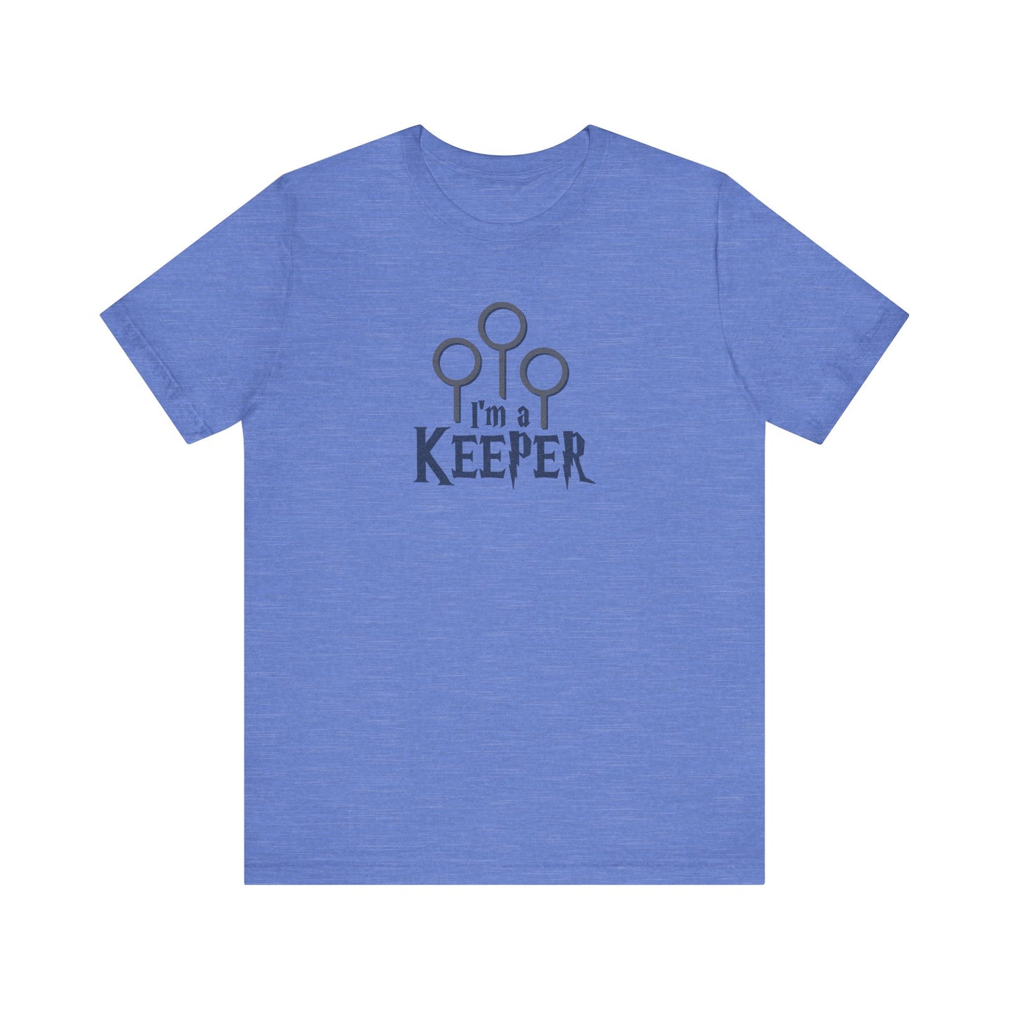 I’m a Keeper — Harry Potter Quidditch Retro Tee (Light)