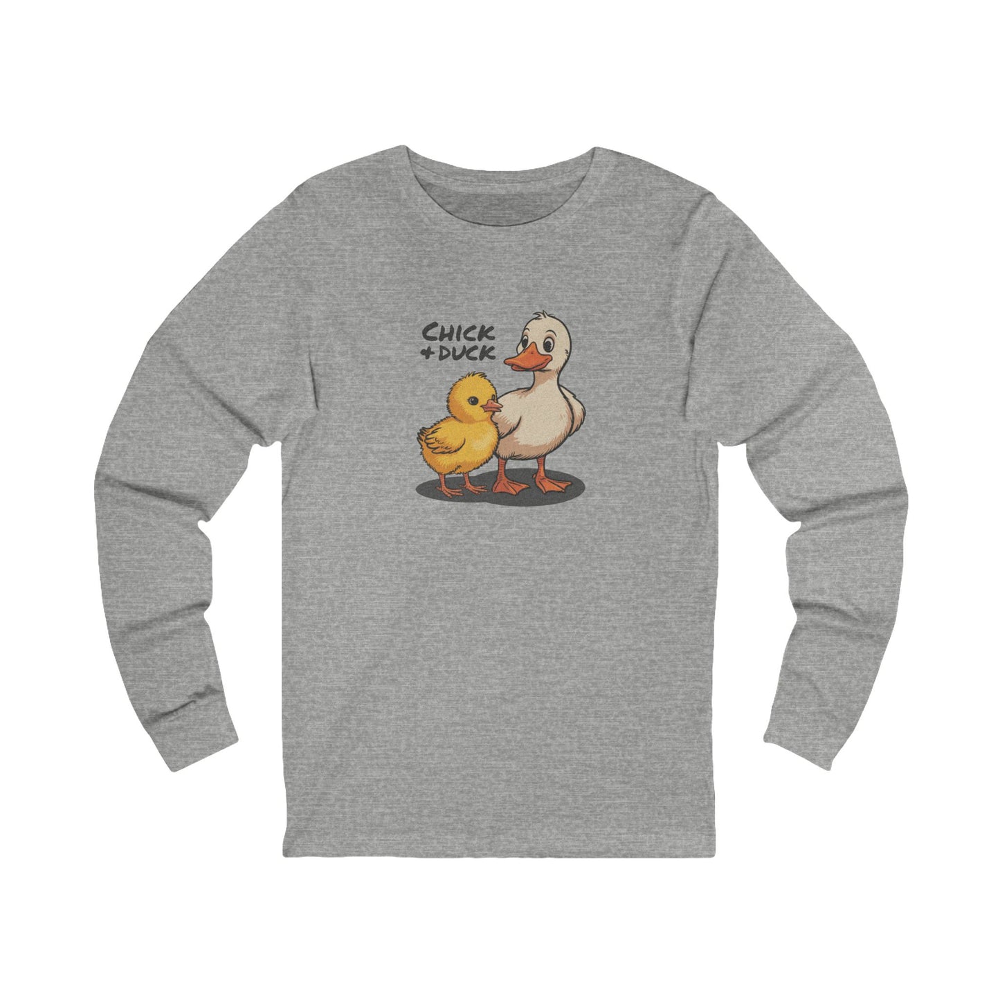 The Chick and the Duck — Friends Retro Long Sleeve (Light)