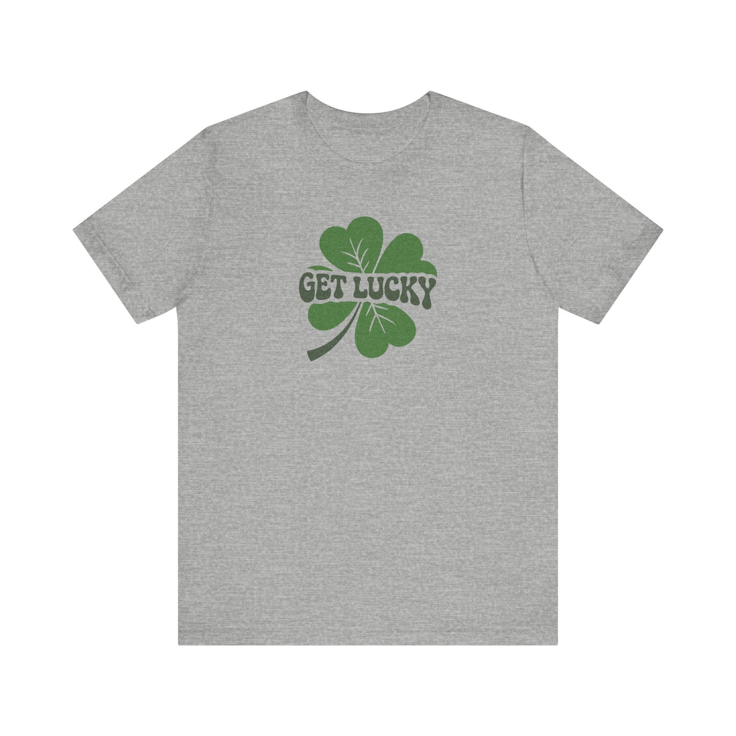 I’m Up All Night to Get Lucky — St. Patrick's Retro Tee (Light)