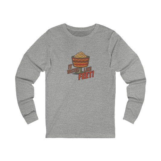 It Tastes Like Feet! — Thanksgiving Trifle Retro Long Sleeve (Light)