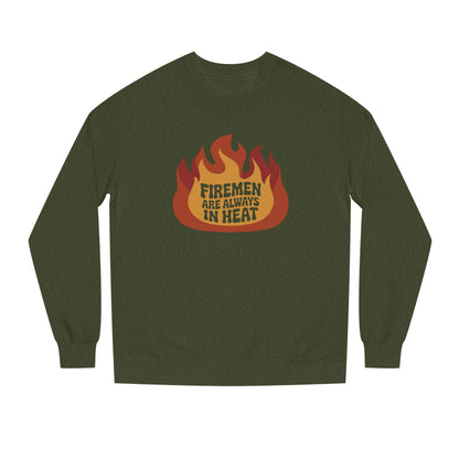 Firemen Are Always in Heat — Flirtatious Retro Sweatshirt (Dark)