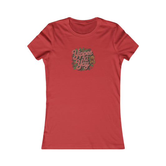 Yippee Ki Yay — Die Hard Retro Christmas Women's Tee (Light)