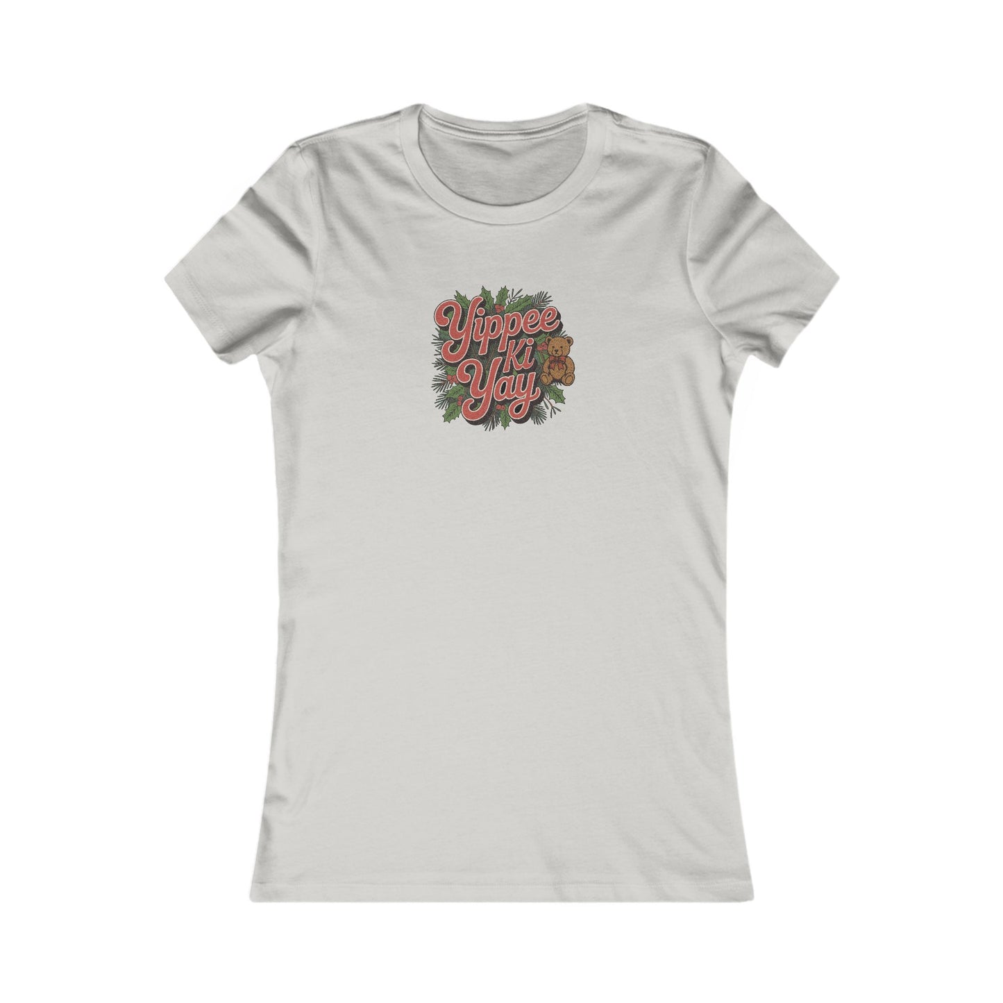 Yippee Ki Yay — Die Hard Retro Christmas Women's Tee (Light)