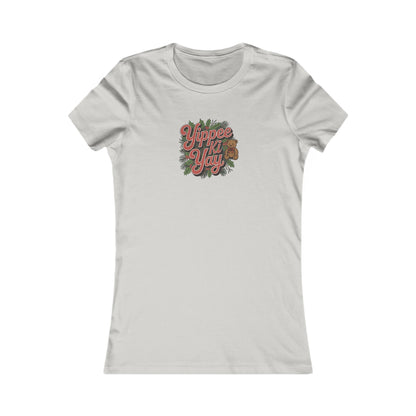 Yippee Ki Yay — Die Hard Retro Christmas Women's Tee (Light)