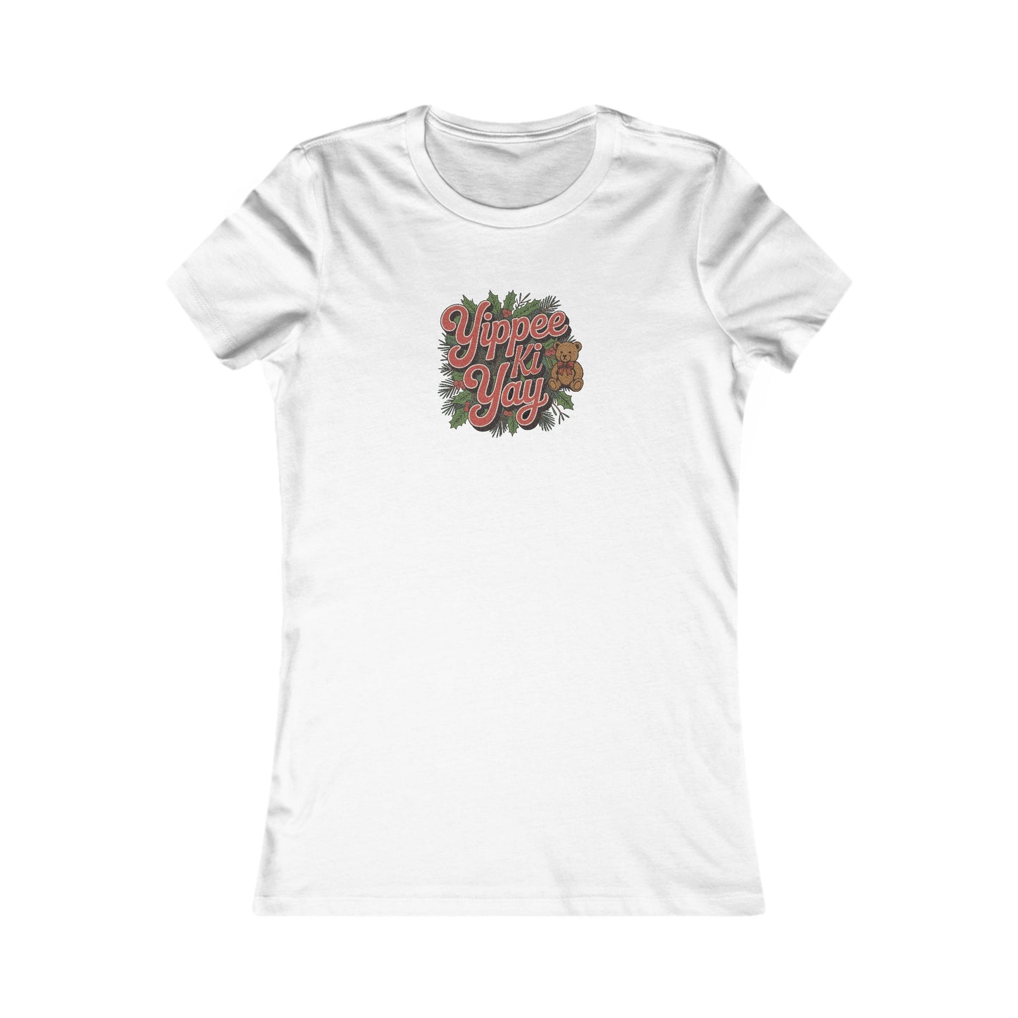 Yippee Ki Yay — Die Hard Retro Christmas Women's Tee (Light)